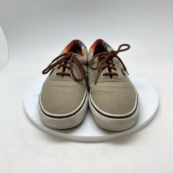 Vans Authentic Era 59 C&L Mens 8 Khaki Skater Canvas TC6D Shoes Sneakers - Picture 2 of 10